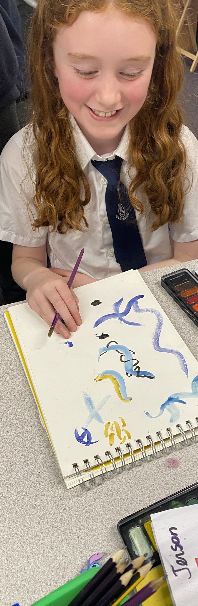 Image for the Tweet beginning: Mixed media portraits and the