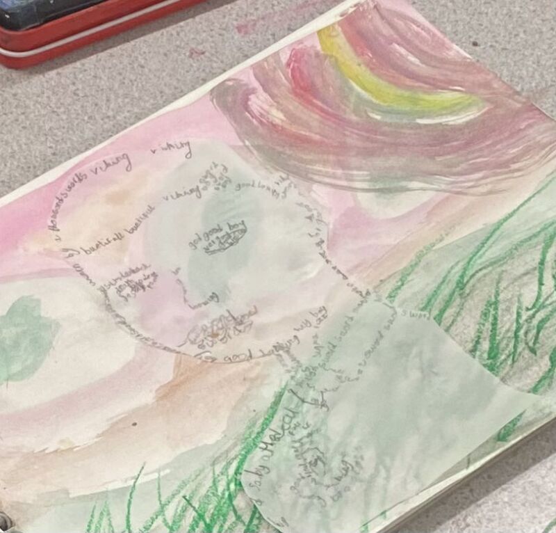 Image for the Tweet beginning: Mixed media portraits and the