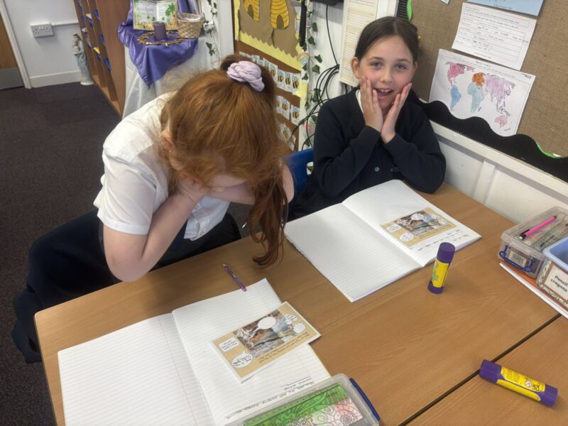 Image for the Tweet beginning: Continuing with our English book;