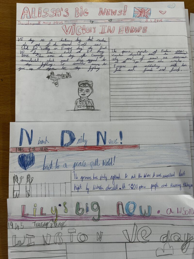 Image for the Tweet beginning: Our young reporters transported us