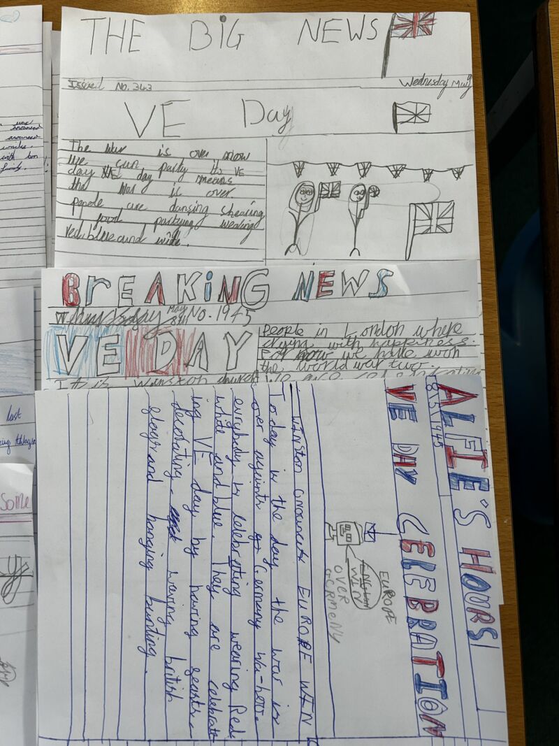 Image for the Tweet beginning: Our young reporters transported us